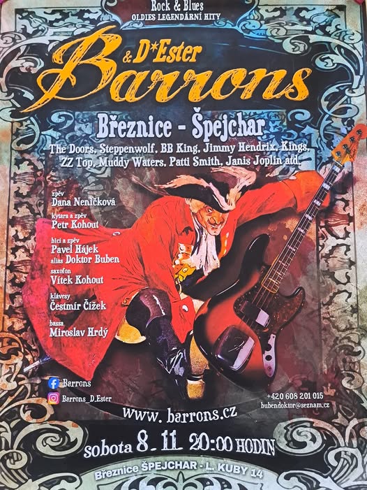 Rock, Jazz a Bluess v podání skupiny BARRONS